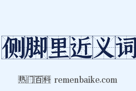 侧脚里近义词是什么意思的图片